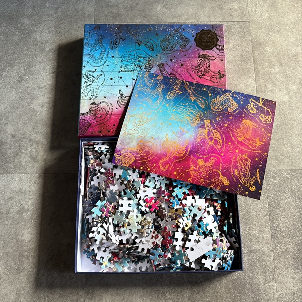 Galison Astrology 1000 Piece Foil Puzzle - Picture 3 of 3